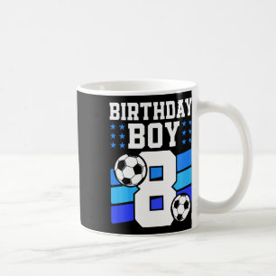 Kids 8 Years Old Boy 8th Birthday Gift Bday Soccer Coffee Mug