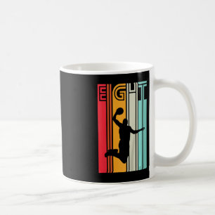 Kids 8th Birthday Basketball Lover Gift 8 Years Ol Coffee Mug
