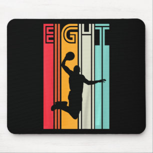 Kids 8th Birthday Basketball Lover Gift 8 Years Ol Mouse Pad