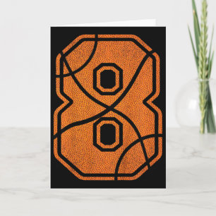 Kids 8th Birthday Bysketbyll Boys Kids Card