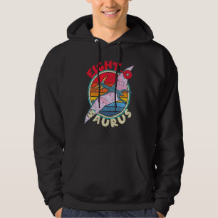 Kids 8th Birthday Eight O Saurus Pterodactylus I F Hoodie