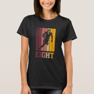 Kids 8th Birthday  For Boys Football Player 8 Year T-Shirt