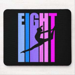 Kids 8th Birthday Gymnastics Girls Gymnast Dance D Mouse Pad