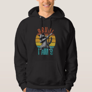 Kids 9 Year Old Dabbing Cat Bruh It's My 9th Birth Hoodie