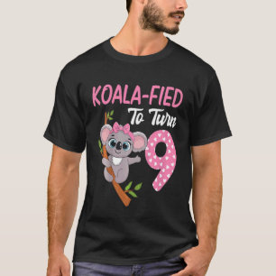 Kids 9 Year Old Koala 9th Birthday Party Animal Ko T-Shirt