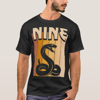 Kids 9 Year Old Snake Birthday Boy Girl 9th Birthd T-Shirt