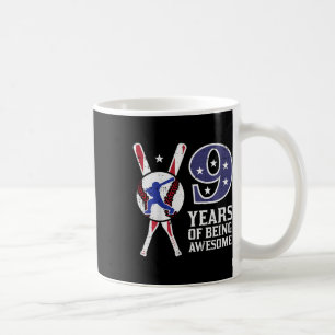 Kids 9 Years Being Awesome Bysebyll Flag 9th Birth Coffee Mug