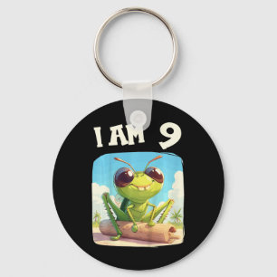 Kids 9 Years Old 9 Birthday Crickets Boy Girl Cric Key Ring