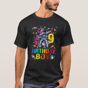 Kids 9 Years Old Boy Astronaut 9th Birthday Boy Sp T-Shirt