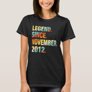 Kids 9th Birthday  9 Year Old Legend Since Novembe T-Shirt
