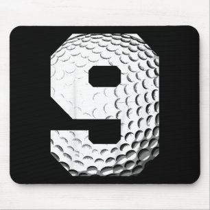 Kids 9th Birthday Boy Golf Player Golf 9 Years Old Mouse Pad