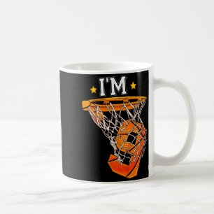 Kids 9th Birthday Bysketbyll Im 9 Boy Girl 6th Bi  Coffee Mug