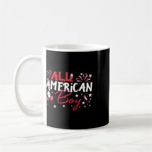 Kids All American Boy For Independence Day Boys Pa Coffee Mug
