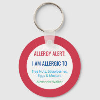 Kids Allergy Alert Personalised Allergic To