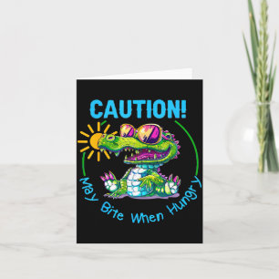Kids Alligator Crocodile Florida Vacation Summer Card