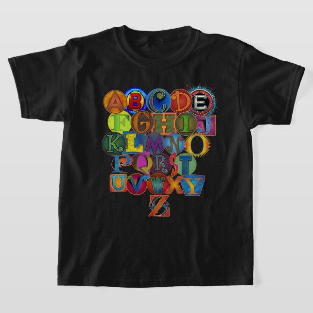 Kid's Alphabet T-Shirt (Laydown)