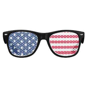 Kids American Flag Patriotic Stars and Stripes USA Sunglasses