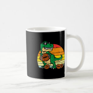 Kids American Footll Trex Retro Dinosaur Boys Kids Coffee Mug
