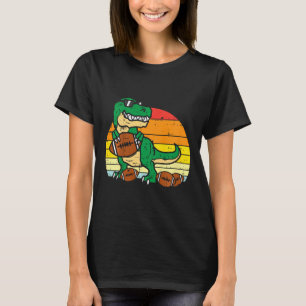 Kids American Footll Trex Retro Dinosaur Boys Kids T-Shirt