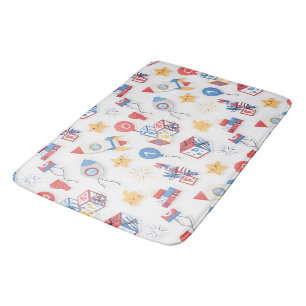 Kids Americana 4th of July Educational Alphabet Nu Bath Mat