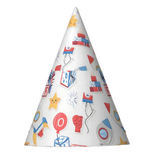 Kids Americana 4th of July Educational Alphabet Nu Party Hat