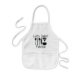 Kids and Adult Aprons - Let's Bake!