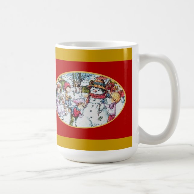 Kids and Snowman Mug (Right)