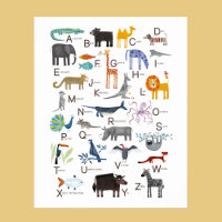 Kids Animal ABC Alphabet Art