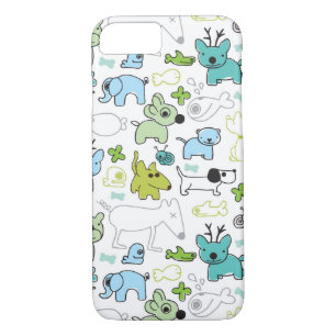 kids animal background pattern iPhone 8/7 case