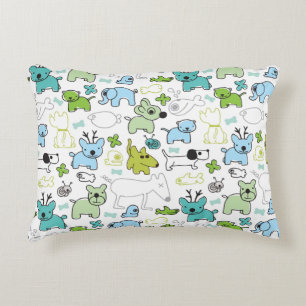 kids animal background pattern decorative cushion
