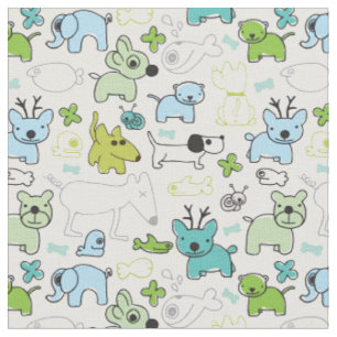 kids animal background pattern fabric