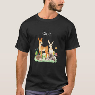 Kids Animal deer rabbit hedgehog Cloé T-Shirt