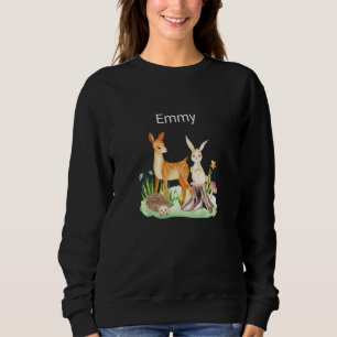 Kids Animal deer rabbit hedgehog Emmy Premium Sweatshirt