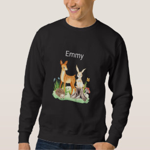 Kids Animal deer rabbit hedgehog Emmy Sweatshirt