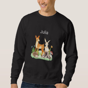 Kids Animal deer rabbit hedgehog Julia Sweatshirt