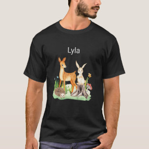 Kids Animal deer rabbit hedgehog Lyla T-Shirt