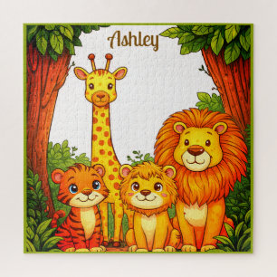Kids Animals Zoo Jungle Safari Jigsaw Puzzle