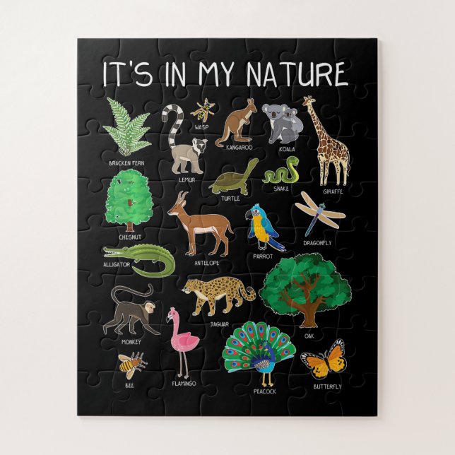Kids Animals Zoo Keeper Zookeeper Study Zoology Jigsaw Puzzle (Vertical)