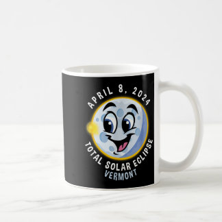 Kids April 8 Solar Eclipse Vermont Coffee Mug