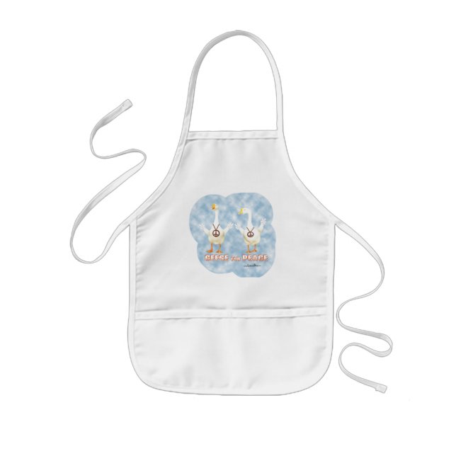 Kids Apron Geese for Peace (Front)