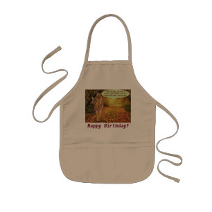 kids apron. Happy Birthday. hippie/quokka Apron