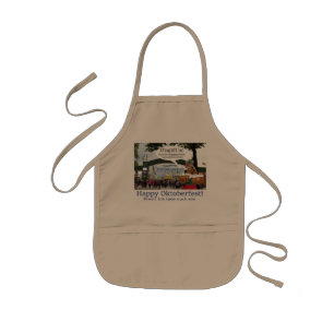 kids apron.  Happy Oktoberfest!  giraffe/girl Kids Apron