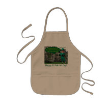 kids apron.  Happy St. Patrick's Day.  irish sette