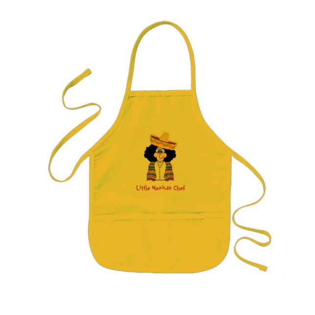KIds Apron, Lil Mexican, Little Mexican Chef Kids Apron (Front)
