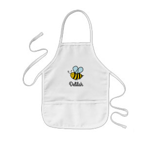 Kid's apron with cute bumble bee design