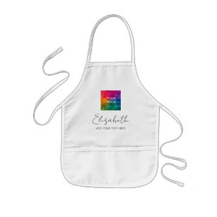 Kids' Aprons Your Text Name Photo Here Girls Boys