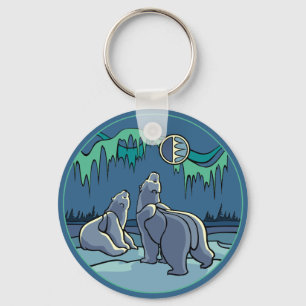 Kid's Arctic Art Key Chain Polar Bear Art Keychain