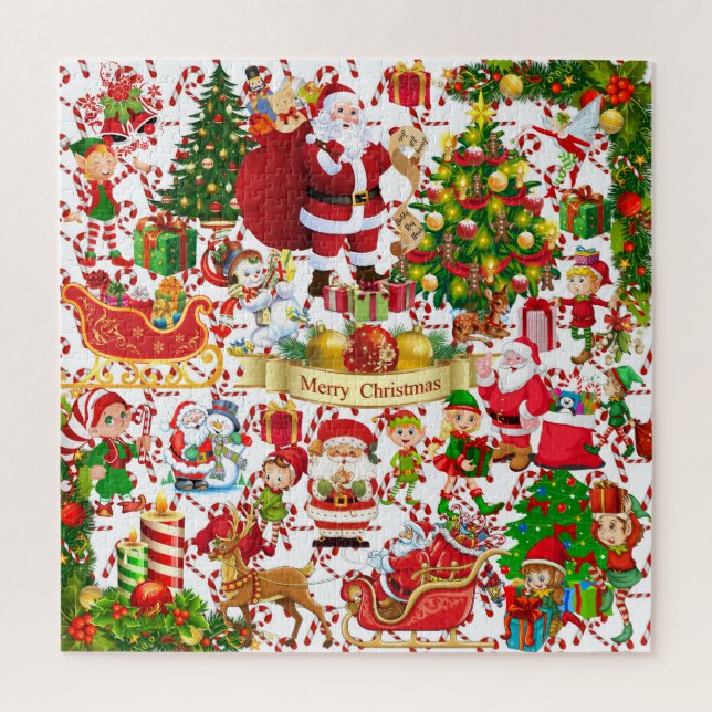 Kids are Bored? Christmas Santa List Names FIND Jigsaw Puzzle (Vertical)