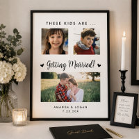 Kids Are Getting Married Wedding Printed Poster