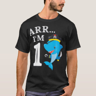 Kids ARR IM 1 Birthday Pirate I 1st Birthday Shar T-Shirt